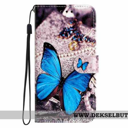 Folio Deksel Til Xiaomi 15t Pro Blå Sommerfugl