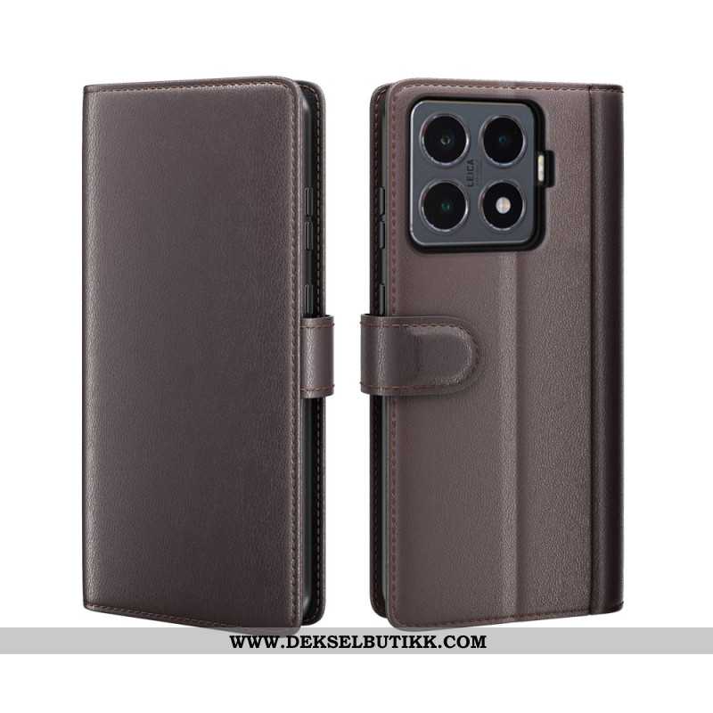 Folio Deksel Til Xiaomi 15t Pro Ekte Lær