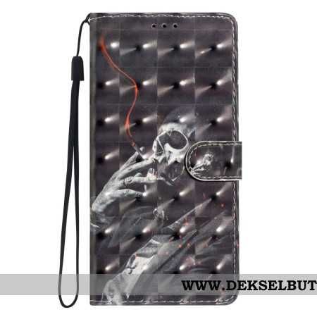 Folio Deksel Til Xiaomi 15t Pro Røykende Skjelett