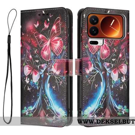 Folio Deksel Til Xiaomi 17 Pro Max Sommerfugltre
