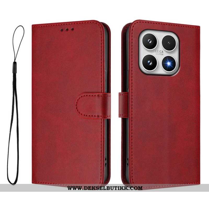 Folio Deksel Til Xiaomi 17 Rfid-beskyttelse Skinneffekt