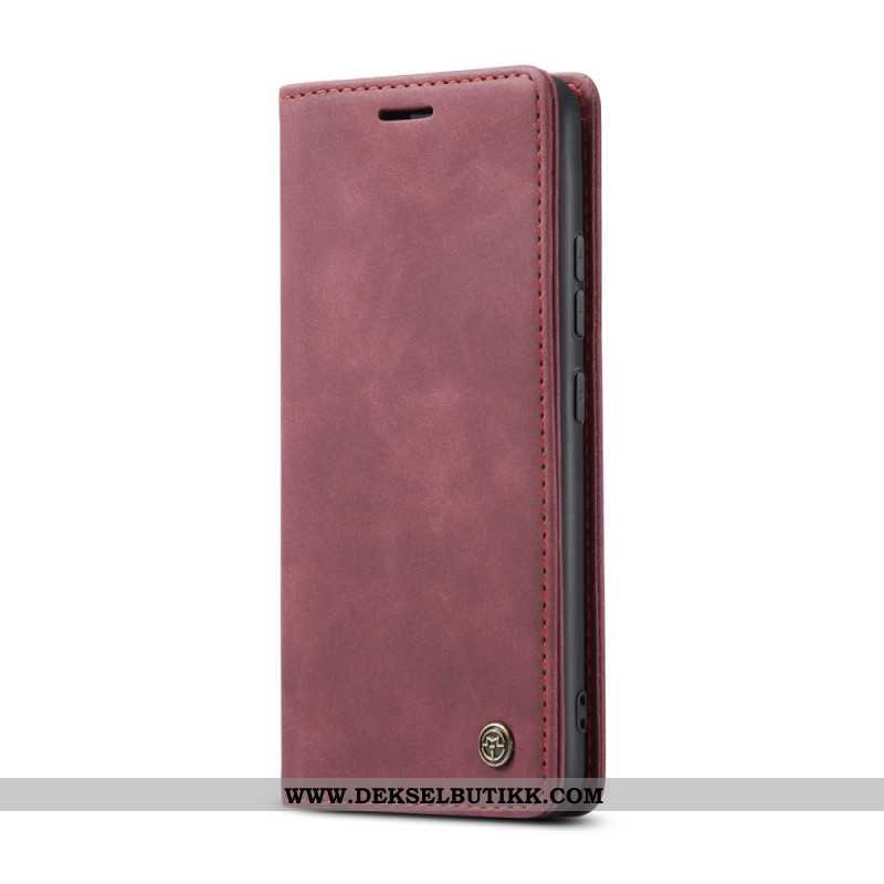 Folio Deksel Til Xiaomi Redmi Note 14 5g Caseme-skinn Effekt