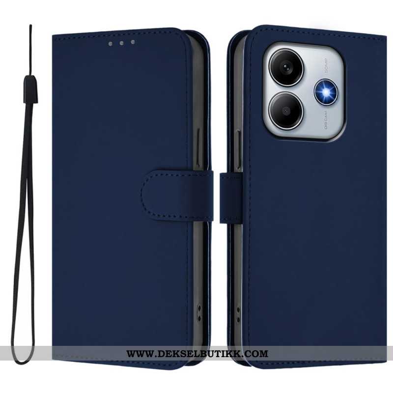Folio Deksel Til Xiaomi Redmi Note 14 5g Rem I Læreffekt