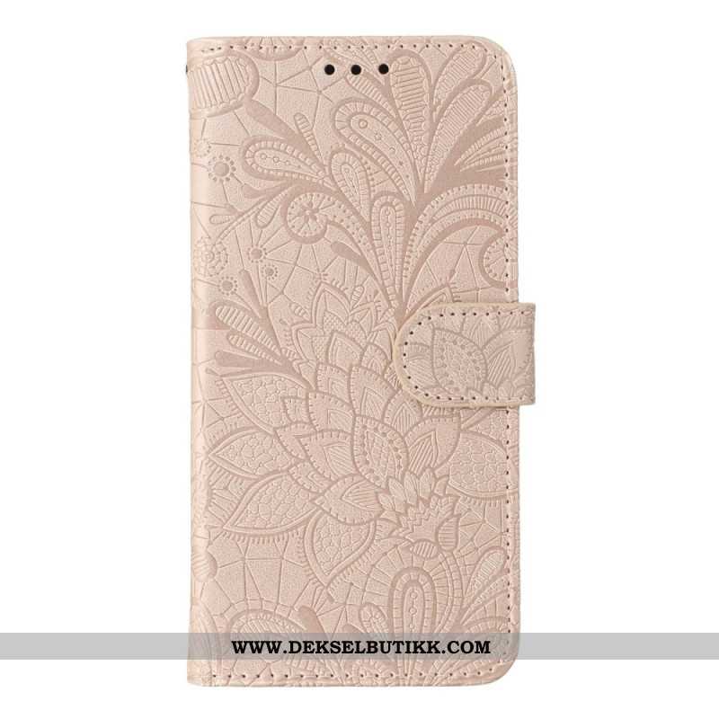 Folio Deksel Til Xiaomi Redmi Note 14 Pro 4g Blomsterblonder