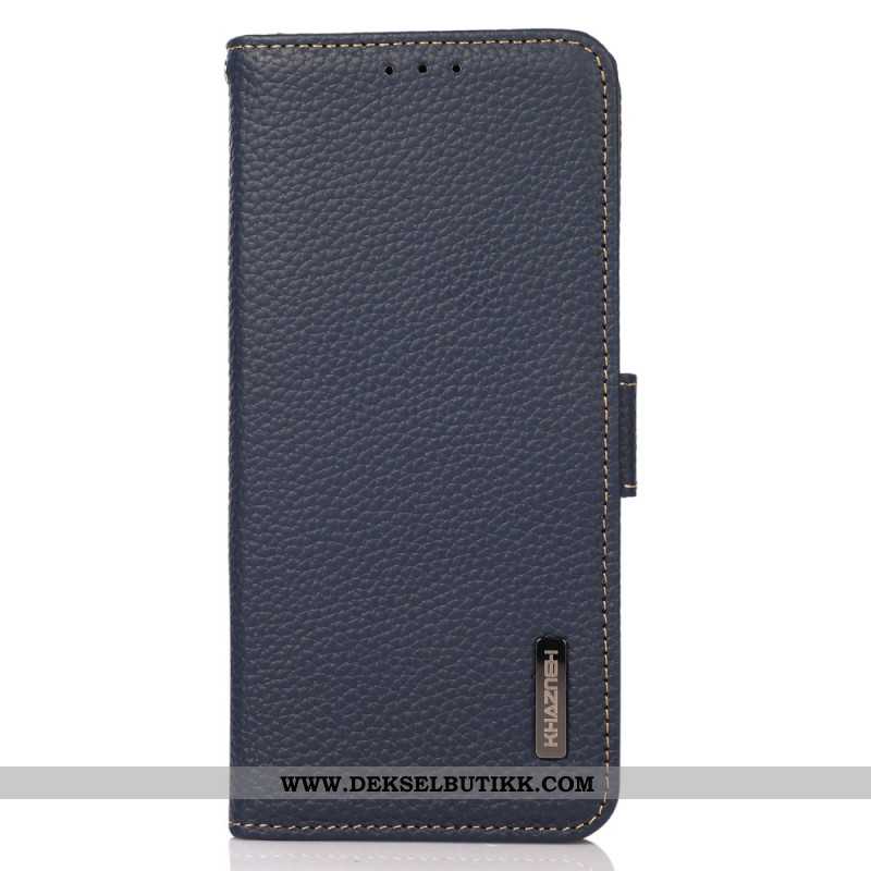 Folio Deksel Til Xiaomi Redmi Note 14 Pro 4g Ekte Skinn Khazneh