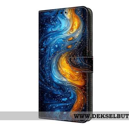 Folio Deksel Til Xiaomi Redmi Note 14 Pro 4g Flytende Mønster