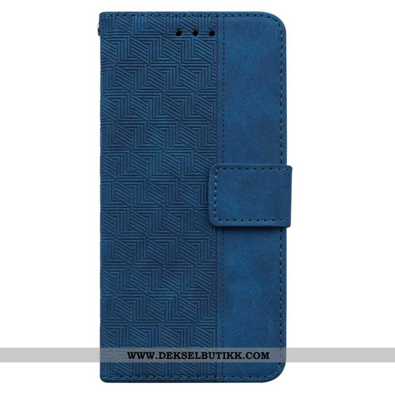 Folio Deksel Til Xiaomi Redmi Note 14 Pro 5g Vevd Mønster