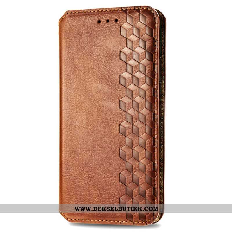 Folio Deksel Til Xiaomi Redmi Note 14 Pro Plus 5g Frise Med Semsket Skinn