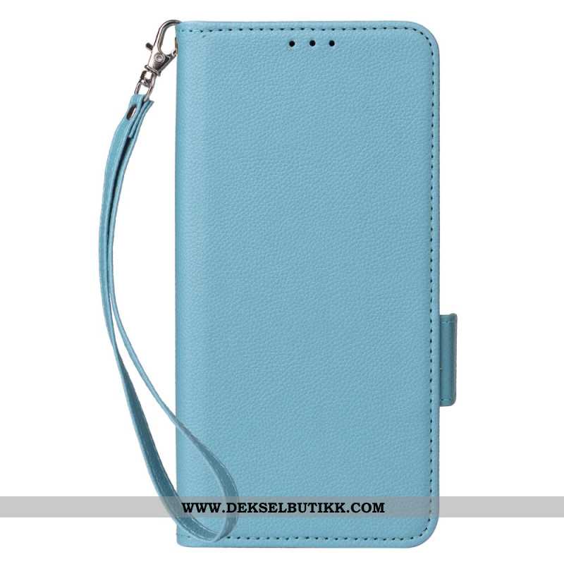 Folio Deksel Til Xiaomi Redmi Note 14s Ultratynn Med Stropp