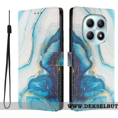 Folio Deksel Til Xiaomi Redmi Note 15 5g Blå Marmor