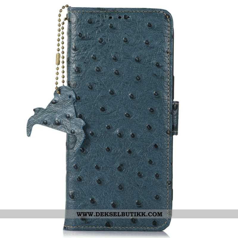 Folio Deksel Til iPhone 17 Pro Max Rfid Struts Teksturert Skinn