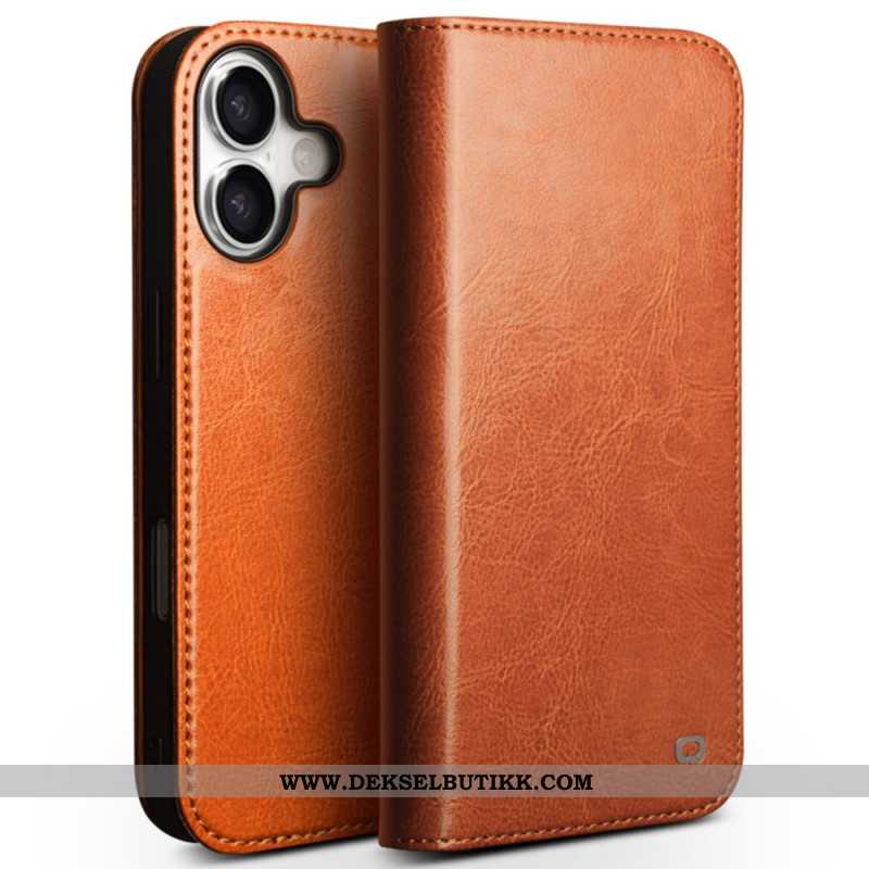 Folio Deksel Til iPhone 17 Qialino Skinnlommebok