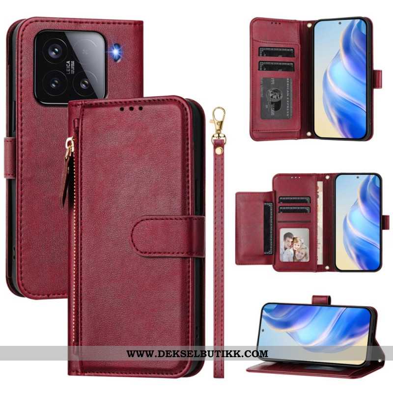 Folio Deksel Xiaomi 15 Multifunksjonell Beskyttelse Deksel