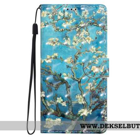 Folio Deksel Xiaomi 15 Pro 3d-blomstrende Grener