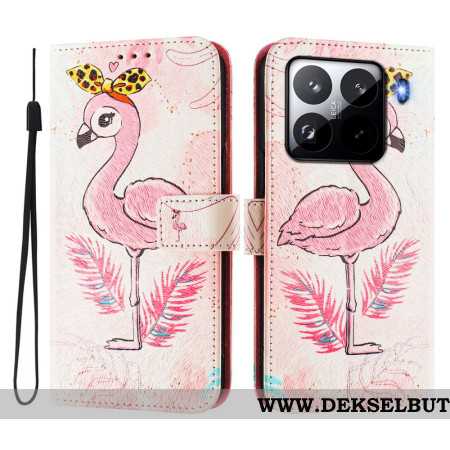 Folio Deksel Xiaomi 15 Pro Fuglemønster Beskyttelse Deksel