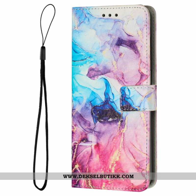 Folio Deksel Xiaomi 15 Pro Marmoreffekt Beskyttelse Deksel