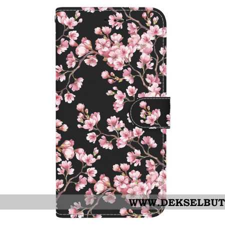 Folio Deksel Xiaomi 15 Pro Plommeblomster