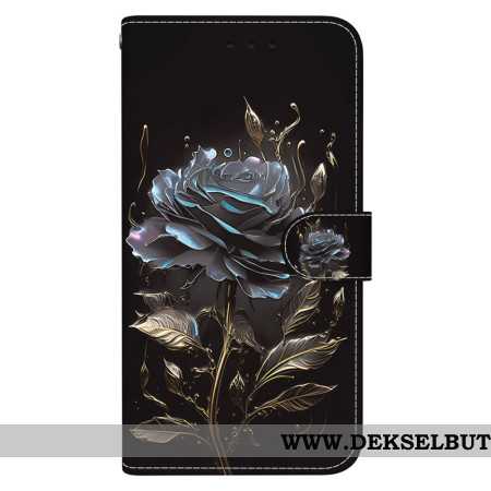Folio Deksel Xiaomi 15 Pro Svart Rose Beskyttelse Deksel