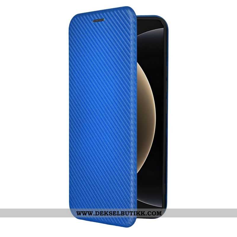 Folio Deksel Xiaomi 15 Ultra Børstet Karbonfiber Beskyttelse Deksel