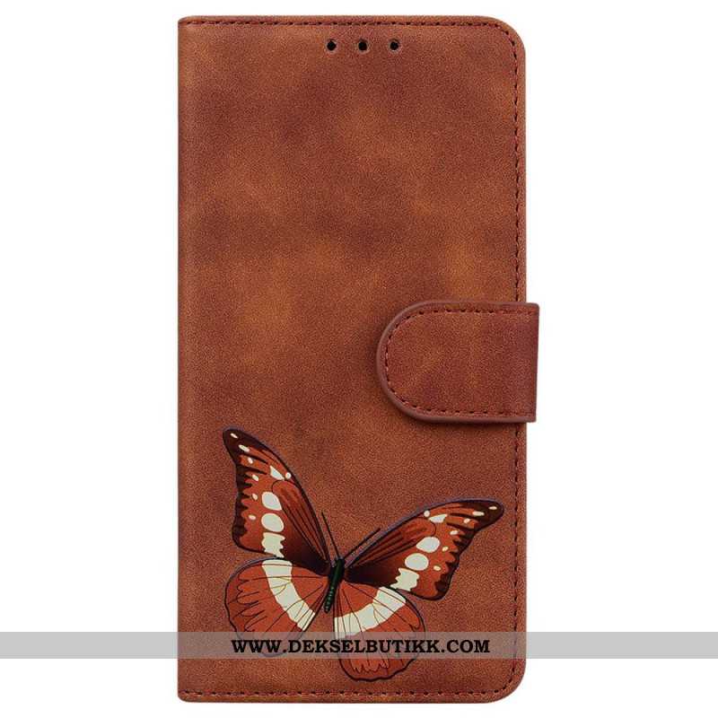 Folio Deksel Xiaomi 15 Ultra Sommerfugltrykk Beskyttelse Deksel