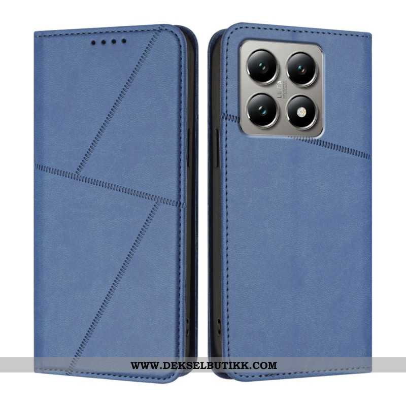 Folio Deksel Xiaomi 15t Linjer Beskyttelse Deksel