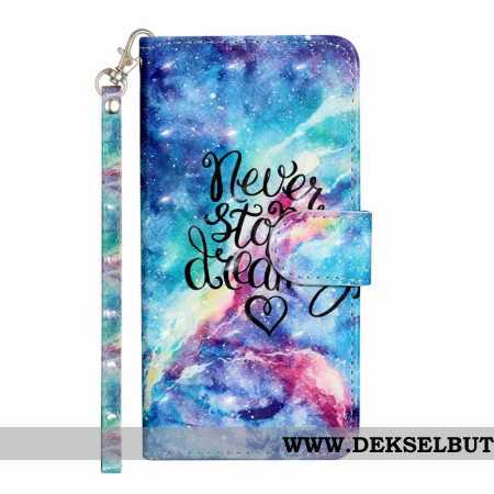 Folio Deksel Xiaomi 15t Pro Aldri Stopp Drømmen Med Stropp