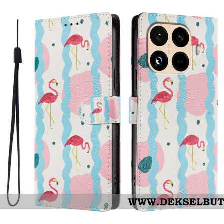 Folio Deksel Xiaomi 15t Pro Flamingoer Beskyttelse Deksel