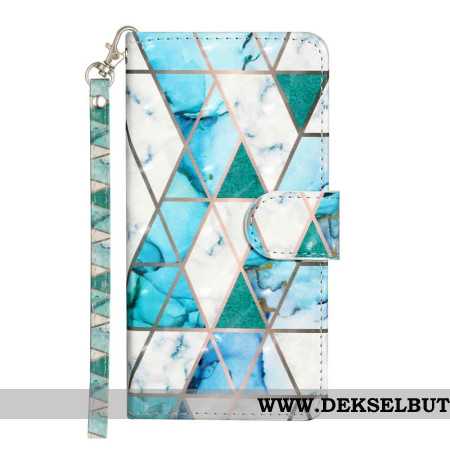 Folio Deksel Xiaomi 15t Pro Grønn Marmor Med Stropp