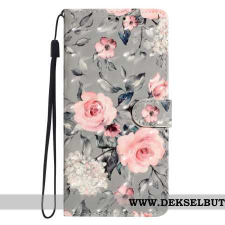 Folio Deksel Xiaomi 15t Pro Rosa Blomster