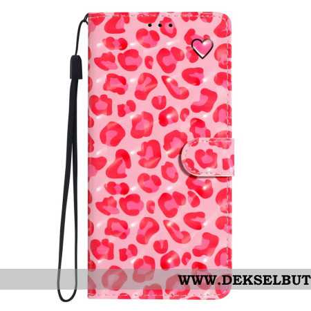 Folio Deksel Xiaomi 15t Rosa Leopardmønster