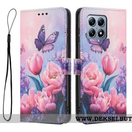 Folio Deksel Xiaomi 15t Rosa Tulipaner