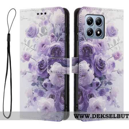 Folio Deksel Xiaomi 15t Roser Fioler Beskyttelse Deksel