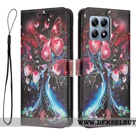 Folio Deksel Xiaomi 15t Sommerfuglbusk Beskyttelse Deksel