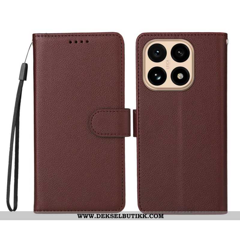 Folio Deksel Xiaomi 15t Teksturert Kunstskinn