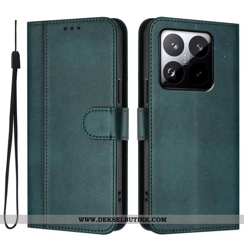 Folio Deksel Xiaomi 15t Vintage-lommebok