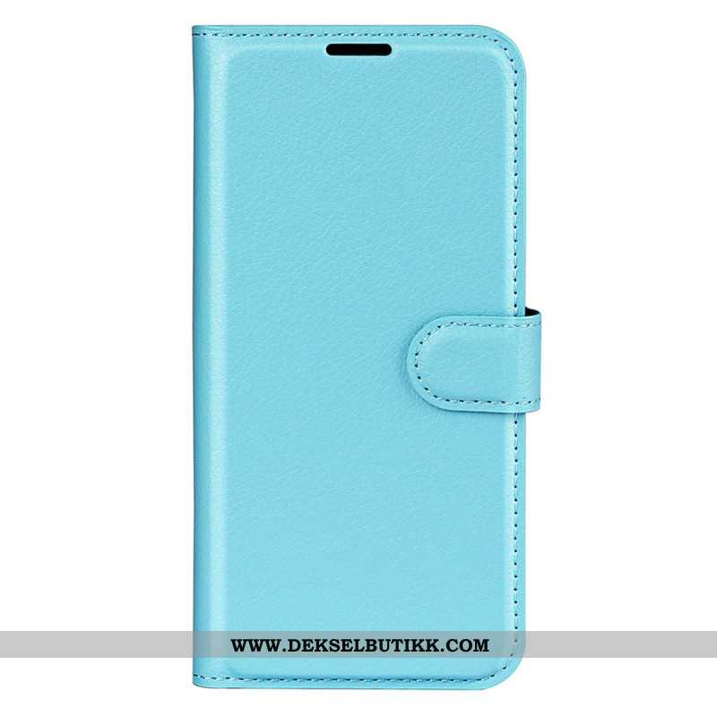 Folio Deksel Xiaomi 17 Klassisk Litchi-imitasjonsskinn