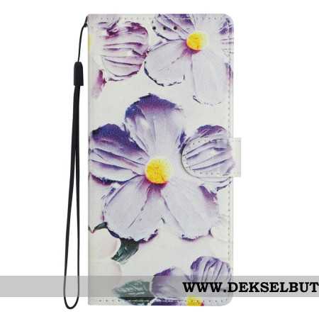 Folio Deksel Xiaomi 17 Lilla Blomster