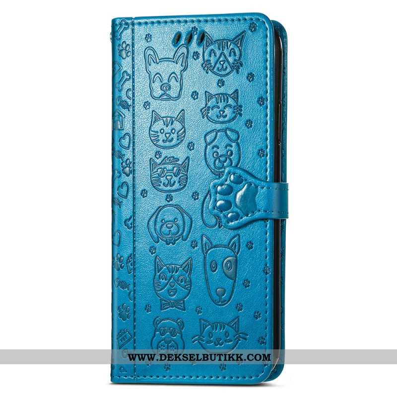 Folio Deksel Xiaomi 17 Pro Animerte Dyr Beskyttelse Deksel