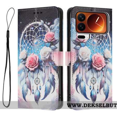 Folio Deksel Xiaomi 17 Pro Drømmefanger Og Roser Beskyttelse Deksel