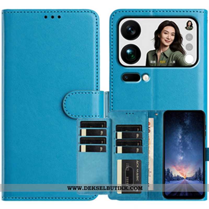Folio Deksel Xiaomi 17 Pro Lommebok Med 8 Kortspor