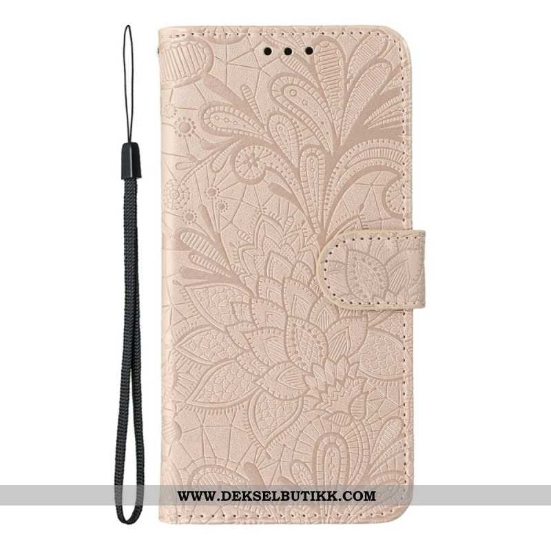 Folio Deksel Xiaomi 17 Pro Max Blondeblomster Beskyttelse Deksel