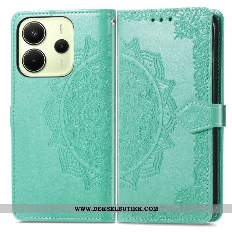 Folio Deksel Xiaomi Redmi Note 14 4g Barokk Mandala Beskyttelse Deksel