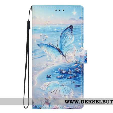 Folio Deksel Xiaomi Redmi Note 14 4g Havsommerfugl Beskyttelse Deksel
