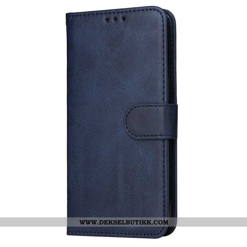 Folio Deksel Xiaomi Redmi Note 14 4g Læreffekt Beskyttelse Deksel