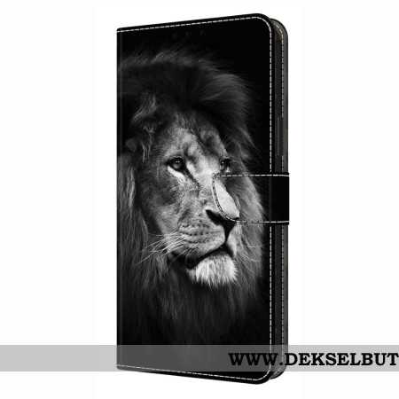 Folio Deksel Xiaomi Redmi Note 14 4g Løvemønster