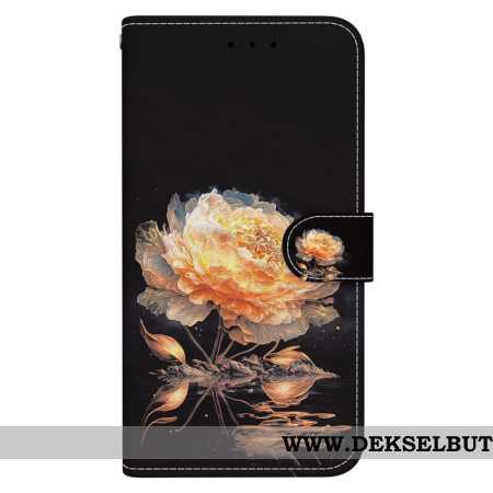 Folio Deksel Xiaomi Redmi Note 14 5g Gyllen Peon Beskyttelse Deksel