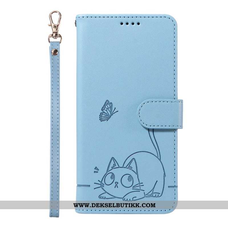 Folio Deksel Xiaomi Redmi Note 14 5g Katten Min Beskyttelse Deksel