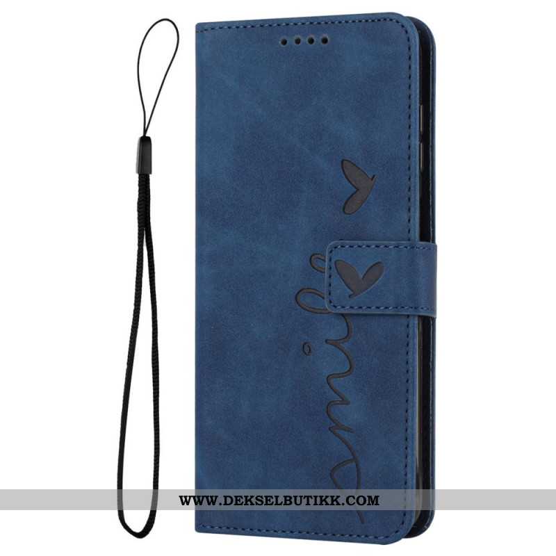 Folio Deksel Xiaomi Redmi Note 14 5g Smile Semsket Skinneffekt