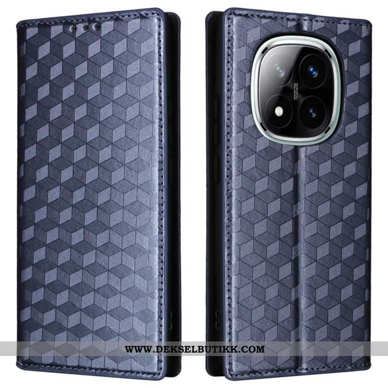 Folio Deksel Xiaomi Redmi Note 14 Pro 4g 3d-diamanter Beskyttelse Deksel