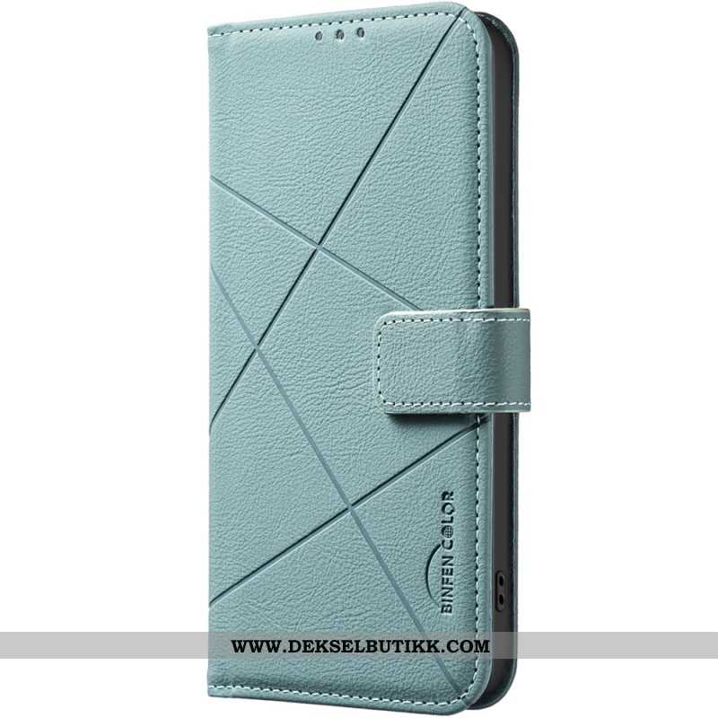 Folio Deksel Xiaomi Redmi Note 14 Pro 4g Binfen Color Linjer Beskyttelse Deksel